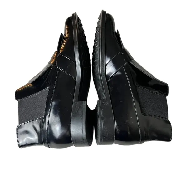 TOD’S Glossy Patent Leather Chelsea Boots 38.5