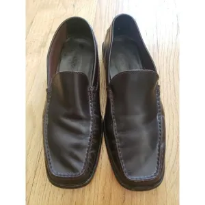 Tod's gomino driving shoes Loafers  Brown Leather Pre Owned UK 8 US 9.5