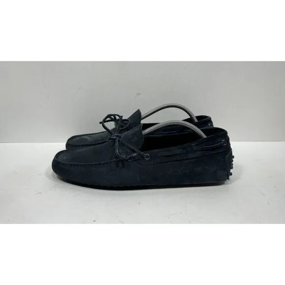 Tod’s Gommino Driving Loafers Shoes Navy Blue Suede Men’s Size 10.5 US