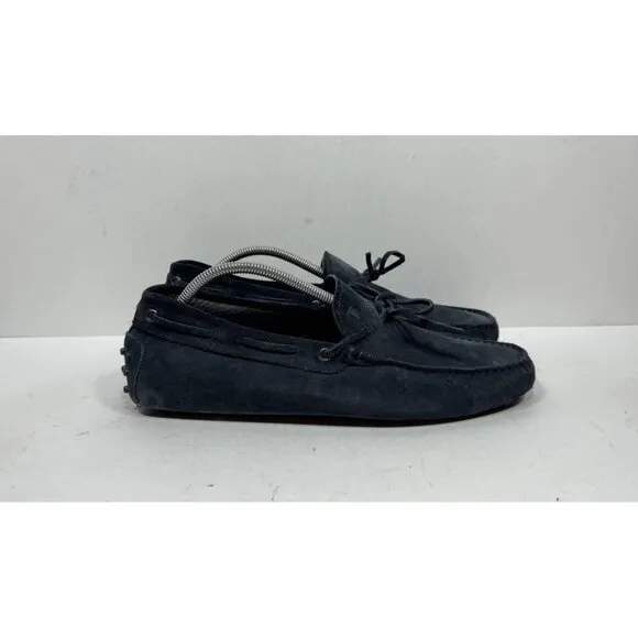 Tod’s Gommino Driving Loafers Shoes Navy Blue Suede Men’s Size 10.5 US