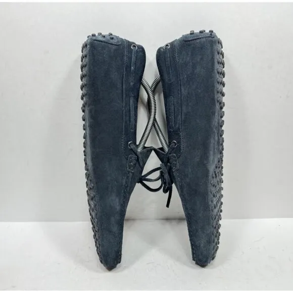 Tod’s Gommino Driving Loafers Shoes Navy Blue Suede Men’s Size 10.5 US