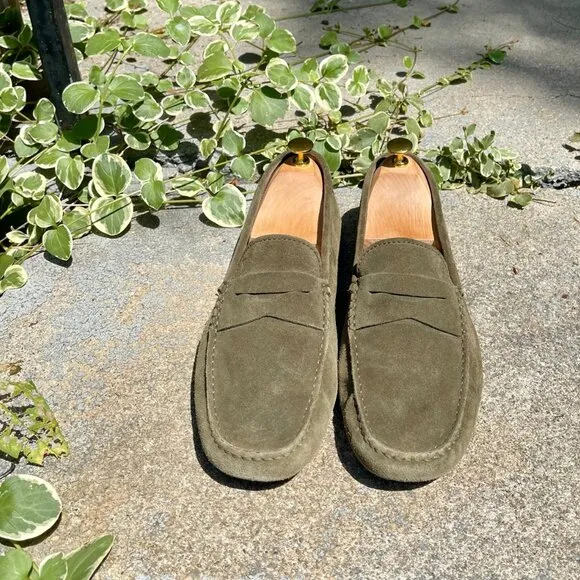 TOD’S Gommino Driving Moc Suede Loafers EUC
