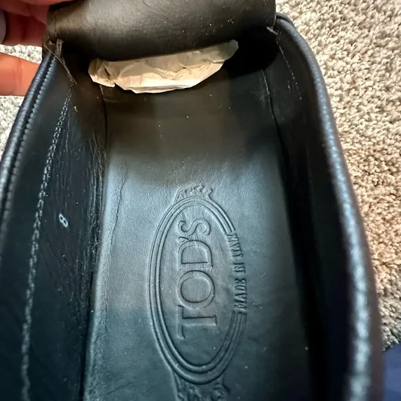 Tod's Gommino Italian pebbled leather driving loafers Size 9