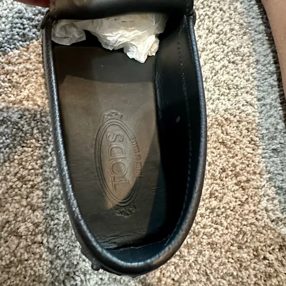 Tod's Gommino Italian pebbled leather driving loafers Size 9