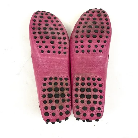TOD’s Gommino Pink Driving Loafers 39.5 US 9.5