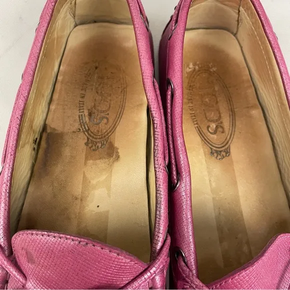 TOD’s Gommino Pink Driving Loafers 39.5 US 9.5
