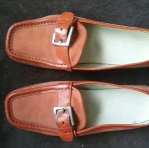 TOD'S Orange Driving Shoes Loafers