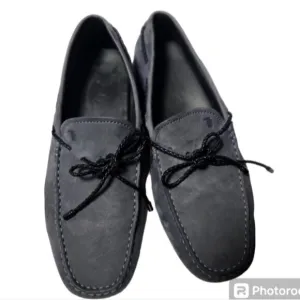 Tod's suede loafers men's size 6.5 US gray