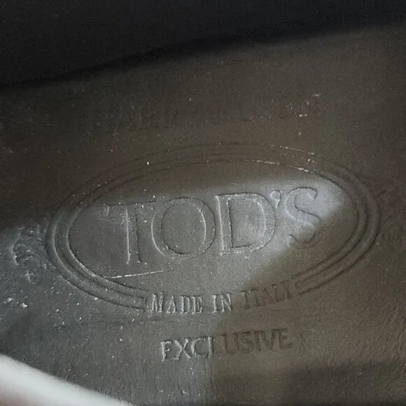 Tod's suede loafers men's size 6.5 US gray
