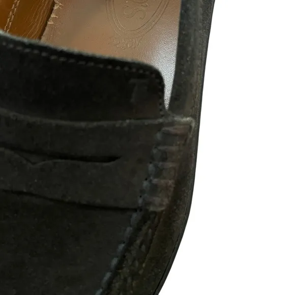 TOD'S Suede Penny Loafers Shoes Driving  Vibram Soles Size 8 UK/9.5 US