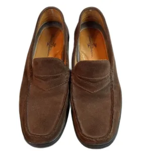 Tommy Bahama Men's Espresso Suede Slip-On Driving Loafers Rubber Soles 9M