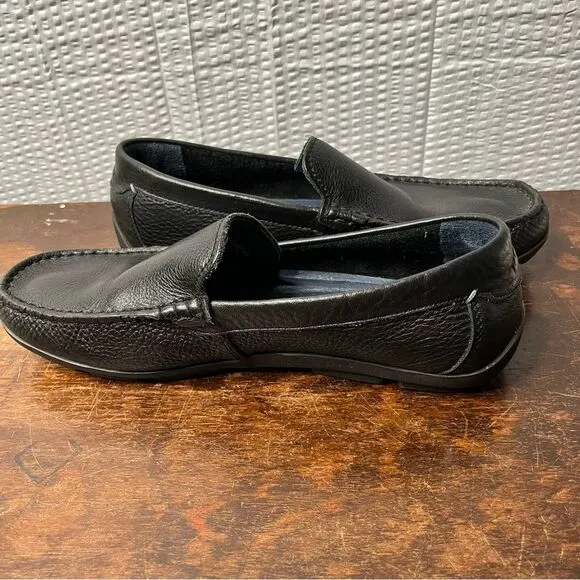 Tommy Bahama Nassau Venetian Black Leather Driving Loafers Size 8D