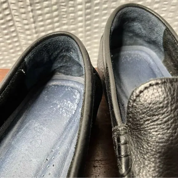Tommy Bahama Nassau Venetian Black Leather Driving Loafers Size 8D