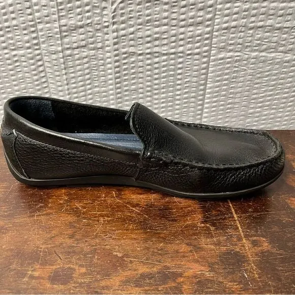 Tommy Bahama Nassau Venetian Black Leather Driving Loafers Size 8D