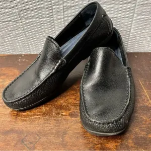 Tommy Bahama Nassau Venetian Black Leather Driving Loafers Size 8D