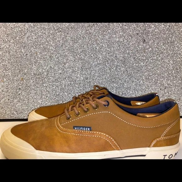 Tommy Hilfiger Mens Leather Sneakers