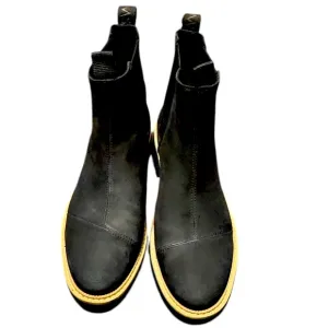 Toms Black Combat Moto Boots Sleek Design Size 8 Booties