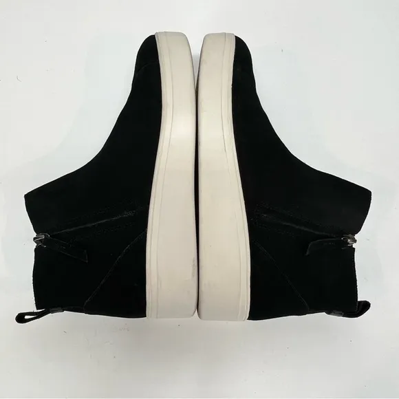 TOM’S Black suede high top platform sneakers‎ size 9