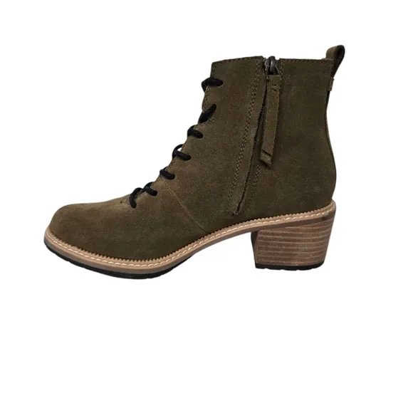 Toms Finn Olive Green Military Combat Boots 7