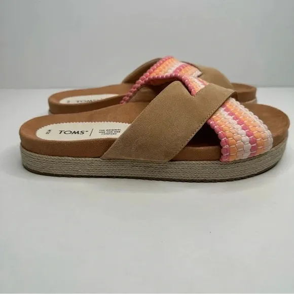 TOMS NEW! Paloma Slip-on Suede Sandals Size 10