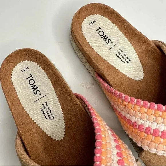 TOMS NEW! Paloma Slip-on Suede Sandals Size 10