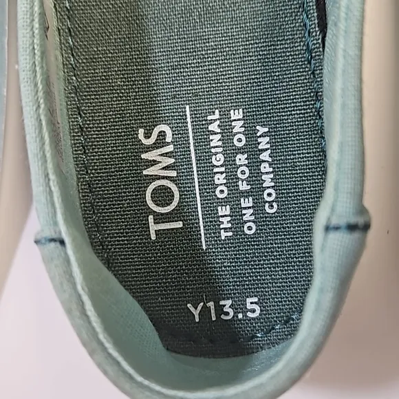 Toms sunrise embroidered Alpargata Youth Classic espadrilles size 13.5 girls