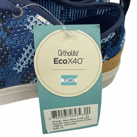 Toms Trvl Lite Navy Camo Low Top Sneakers