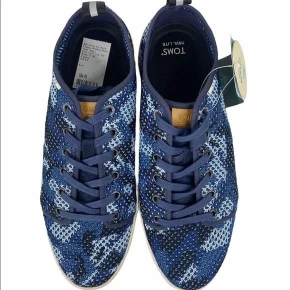 Toms Trvl Lite Navy Camo Low Top Sneakers