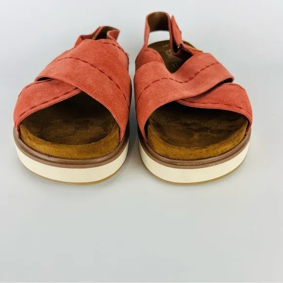 Toms Women’s Marisa Flatform Leather Sandals NIB