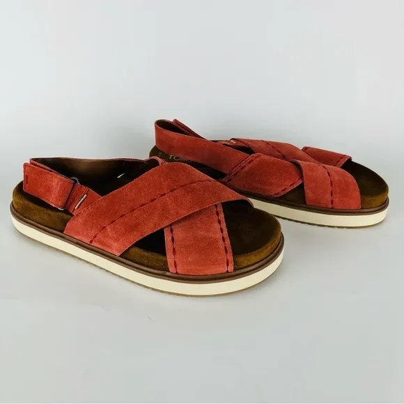 Toms Women’s Marisa Flatform Leather Sandals NIB
