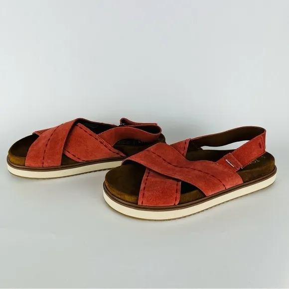 Toms Women’s Marisa Flatform Leather Sandals NIB