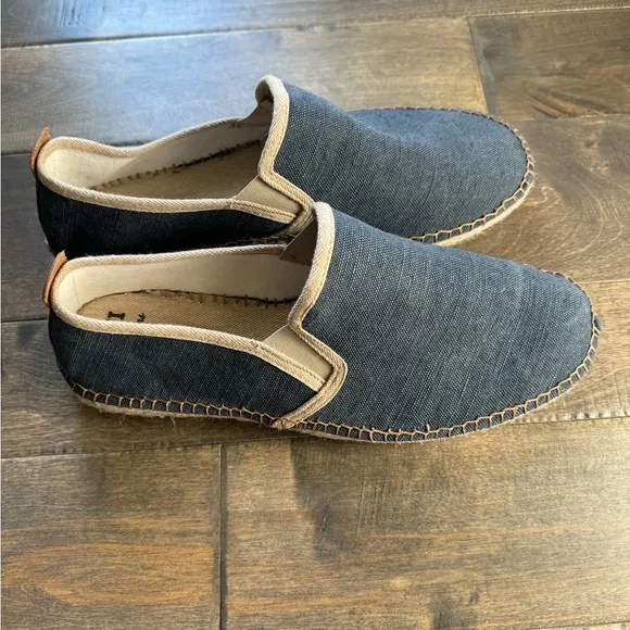TONI PONS Dallas Jute Espadrilles Size 43/10 Canvas Classic Woven Side Elastics