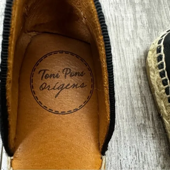 Toni Pons Origens Tweed Fabric Almond Toe Bohemian Flats Size 37 (7)