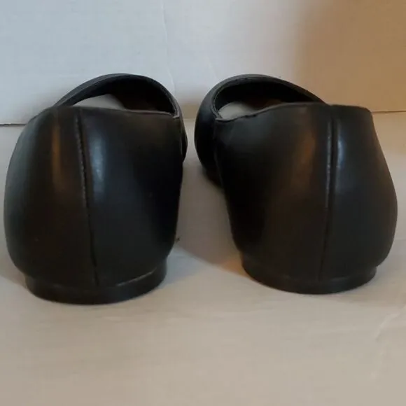 Torrid Flats Shoes Black Vegan Leather Ballet Flat Almond Toe Women's WOMAN'S 11