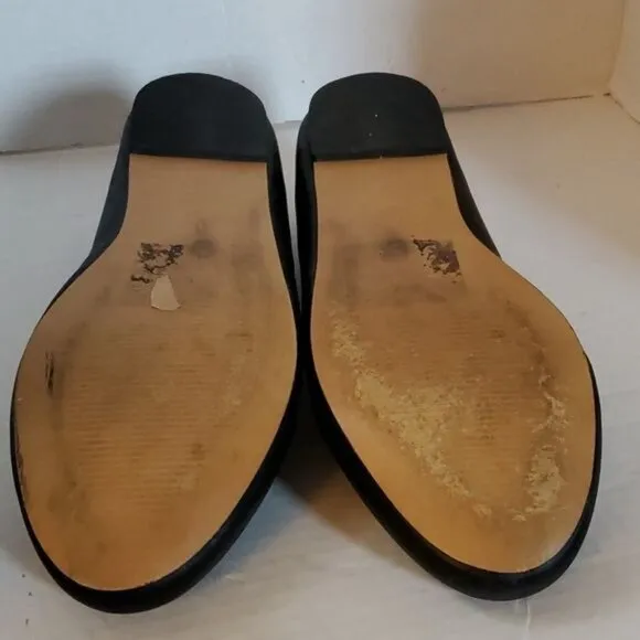 Torrid Flats Shoes Black Vegan Leather Ballet Flat Almond Toe Women's WOMAN'S 11