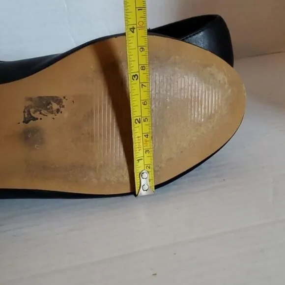 Torrid Flats Shoes Black Vegan Leather Ballet Flat Almond Toe Women's WOMAN'S 11