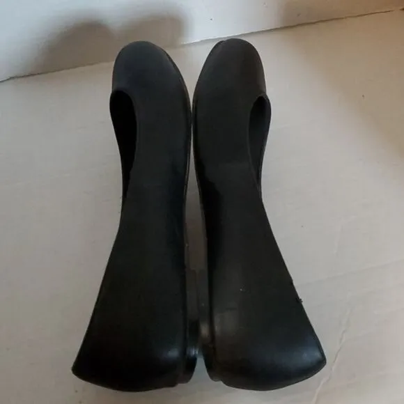 Torrid Flats Shoes Black Vegan Leather Ballet Flat Almond Toe Women's WOMAN'S 11
