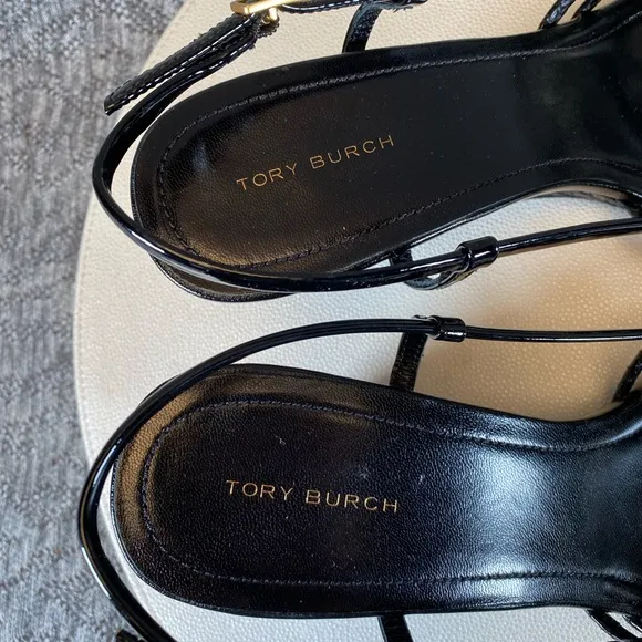 Tory Burch 75mm Multi Strap Wedge Sandals Women's 10