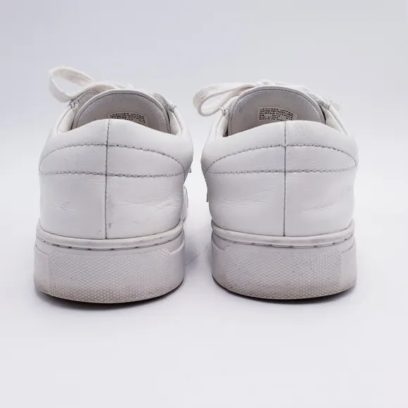 Tory Burch Amalia Womens Size 6 White Calf Leather Sneakers Low Top Lace Up