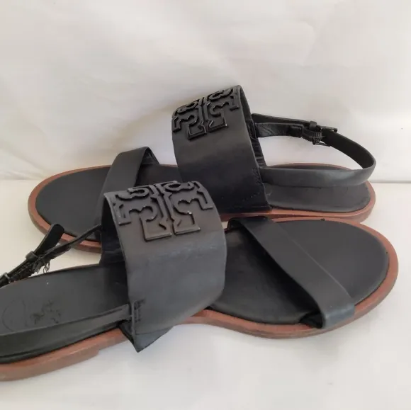Tory Burch Black Melinda Sandals size 7.5