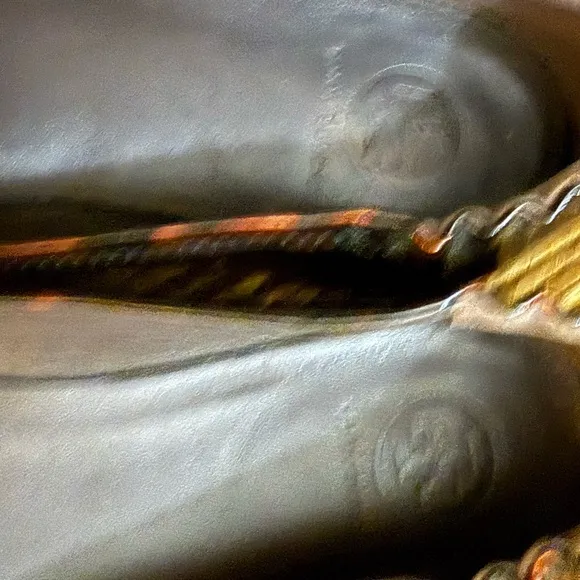 Tory Burch Brown Flats with Rounded Toe and Slip-On Design