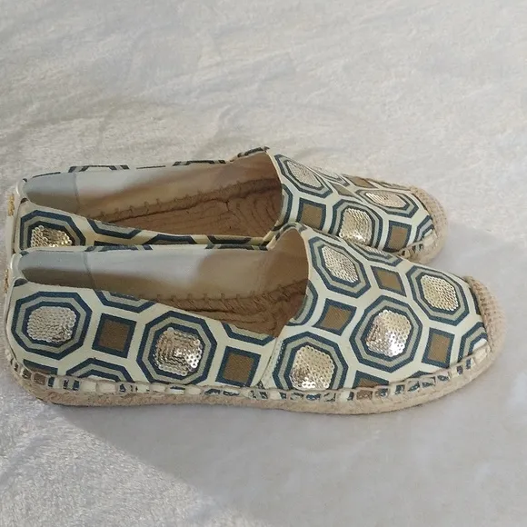 Tory Burch Cecily Embellished espadrilles size 7
