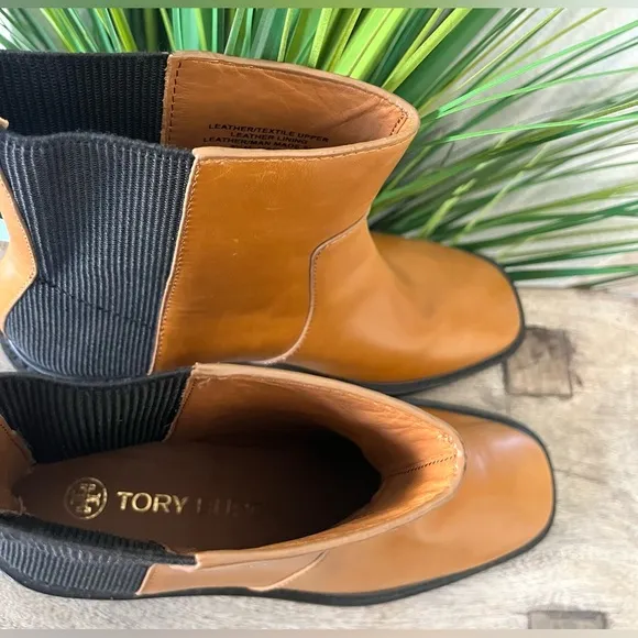 Tory Burch Chelsea Bonnie Brown Boots