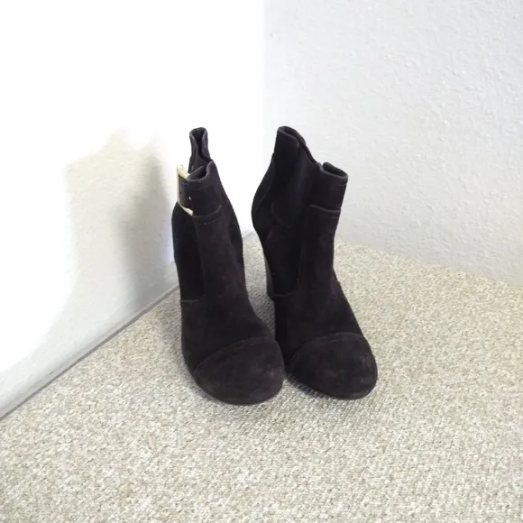 Tory Burch Chelsea Brown Suede Ankle Boots