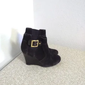 Tory Burch Chelsea Brown Suede Ankle Boots