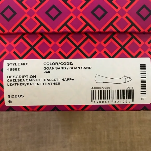 Tory Burch Chelsea Cap Toe Ballet Flats