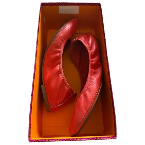 Tory Burch | Eddie Ballet Flats Soft Lamb, Bright Samba, Sz 10