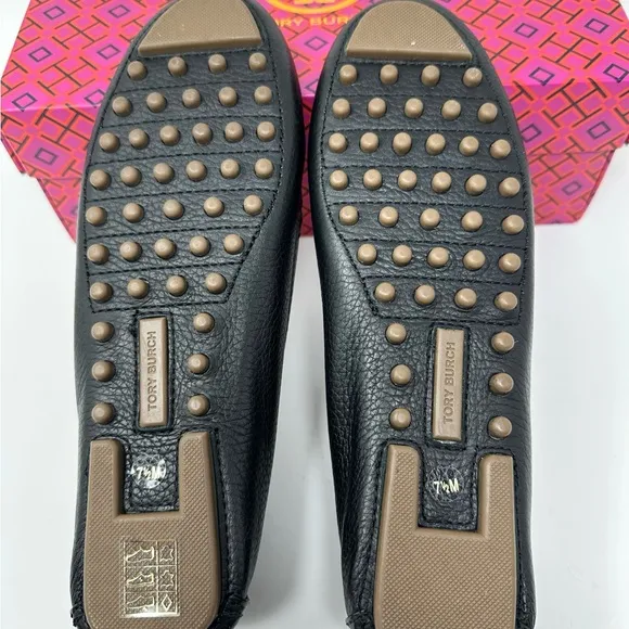Tory Burch Everly Driver Black Leather
