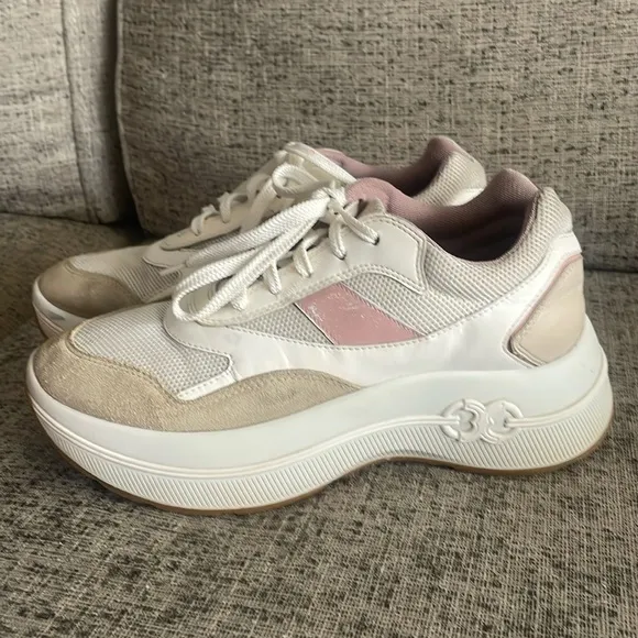 Tory Burch Gemini Link Platform Sneakers Size 9M