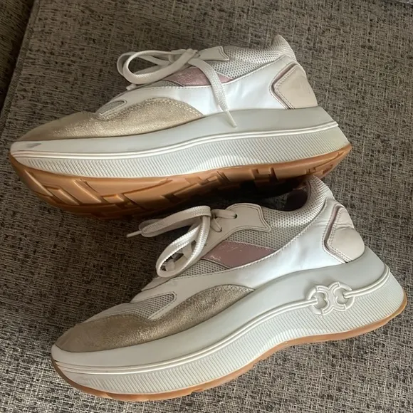 Tory Burch Gemini Link Platform Sneakers Size 9M